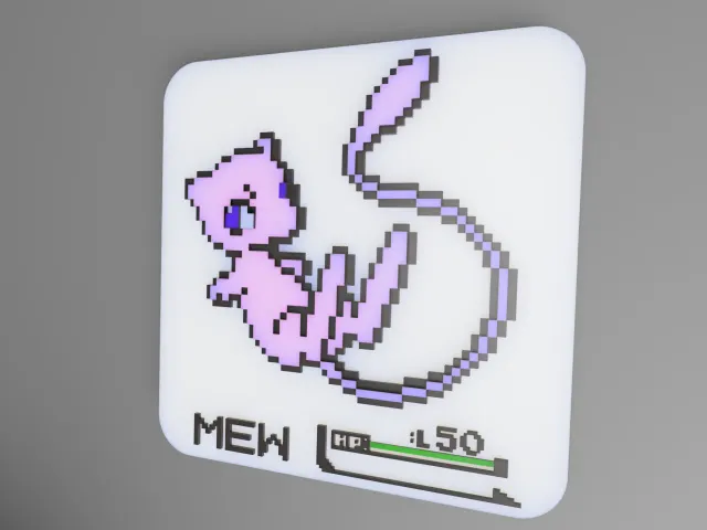 Pokémon Pixel Art - Mew