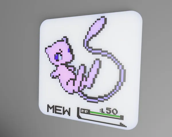 Pokémon Pixel Art - Mew