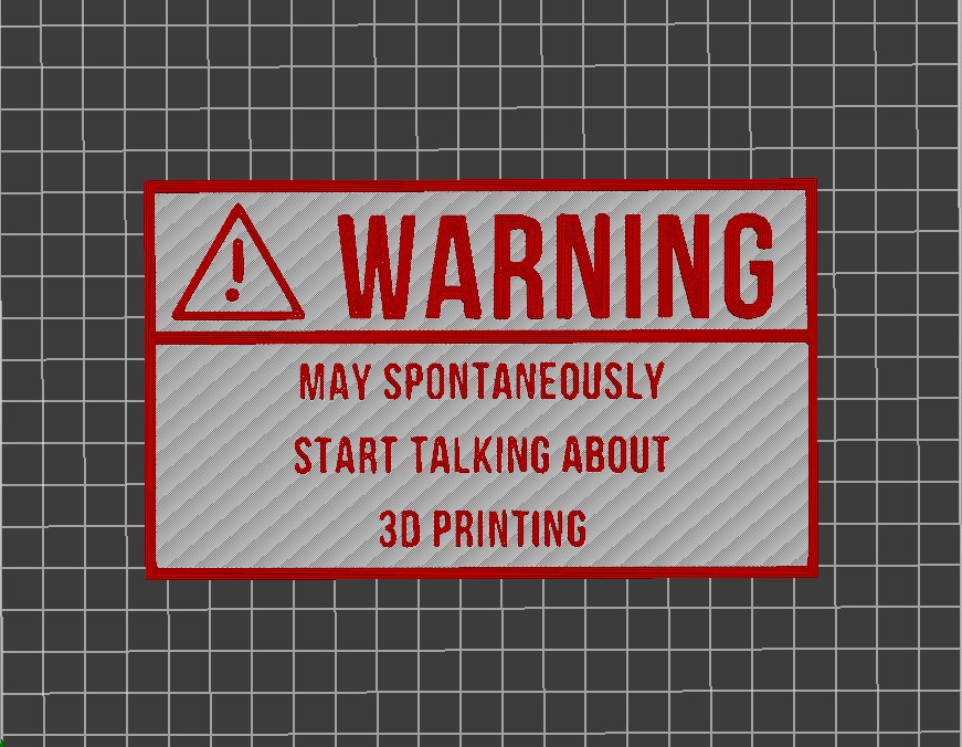 Spontaneous 3Dprinting talk - wall sign
