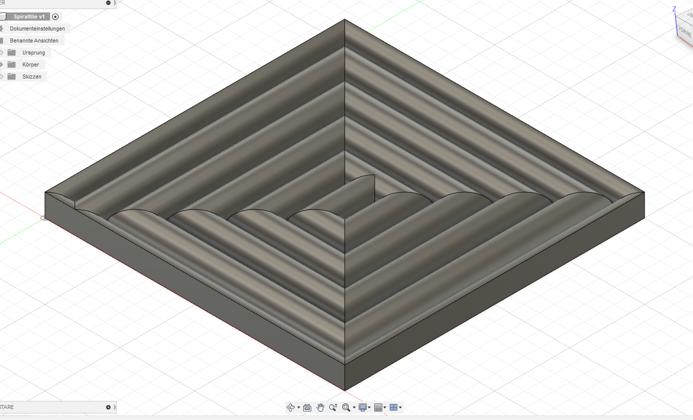Artistic Spiral Tile