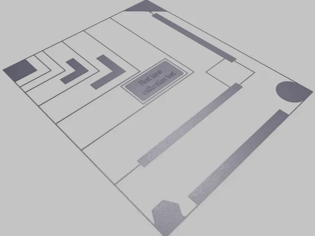 Layer calibration pattern