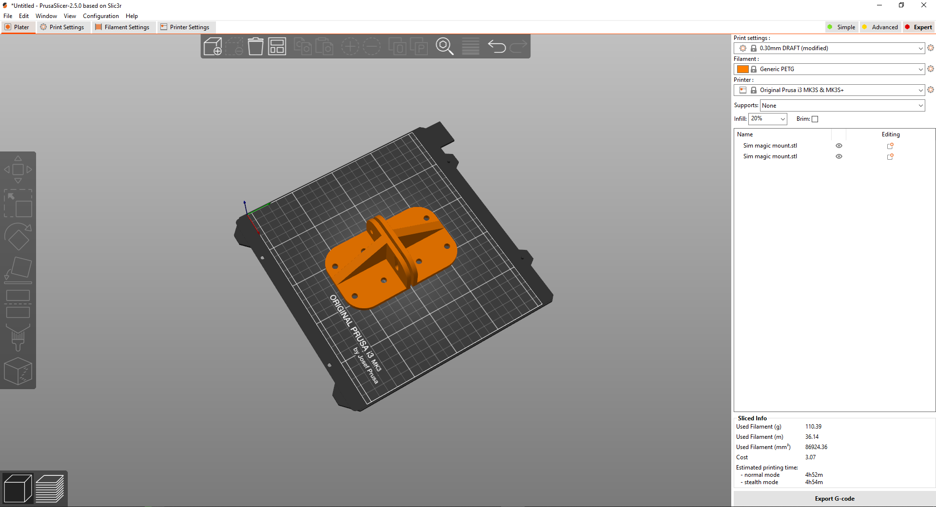 Simagic Alpha with adjustable angle mount for 40x80 extrusion