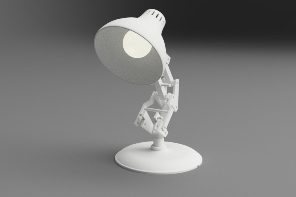 Luxo Jr for 200x200mm printer with Led light