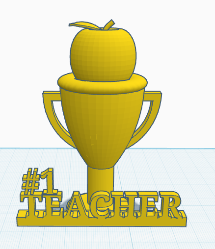 #1 Teacher Trophy