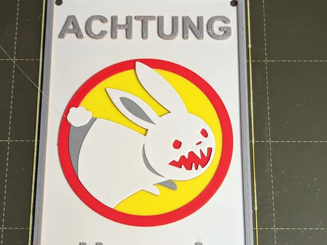 Achtung Hase! - single color print