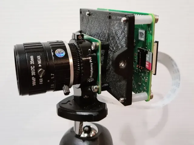 Raspberry Pi 4 Mounting Plate for High Quality Camera