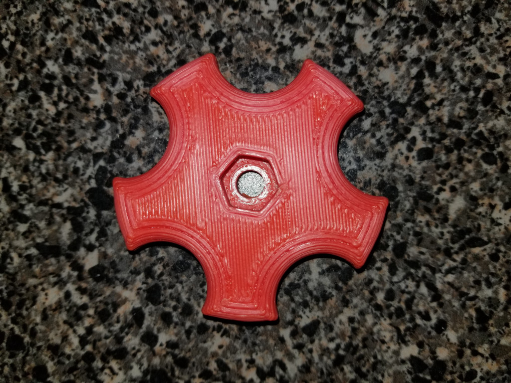 Knob - Spinner for a ¼" - 20 and 6mm Hex bolt version