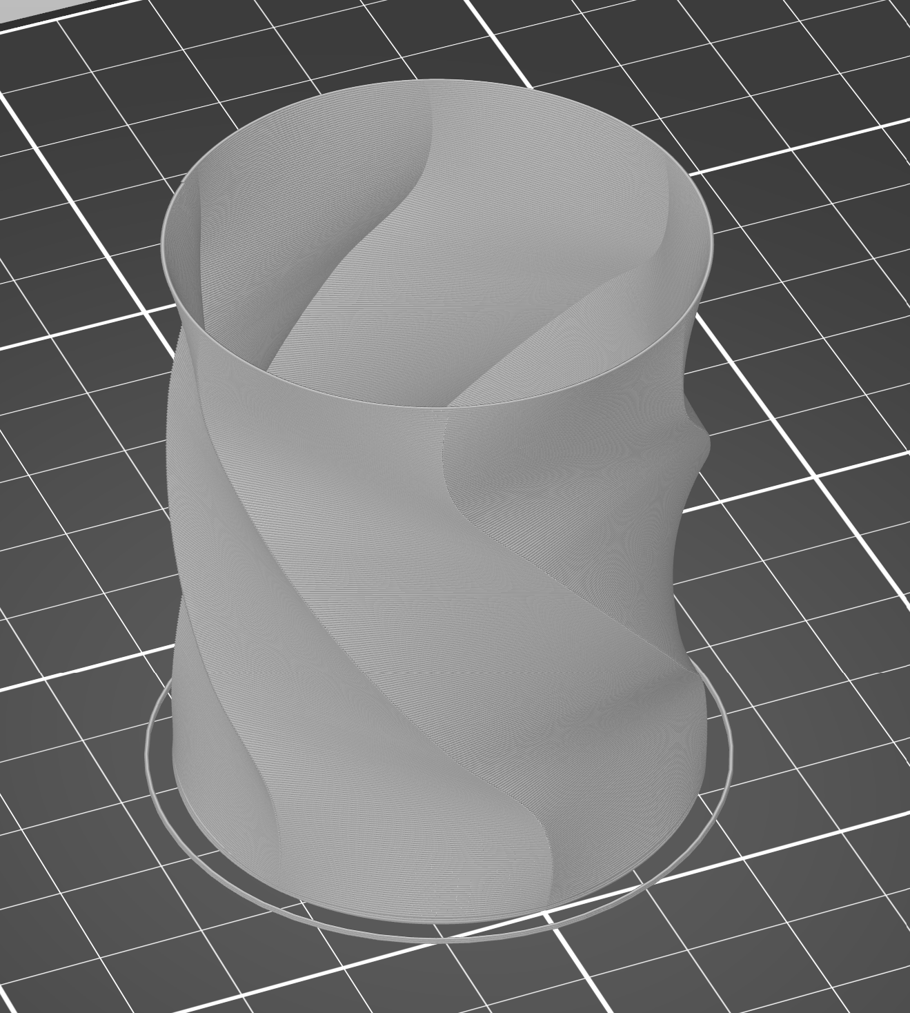 Hexagonal twisted vase