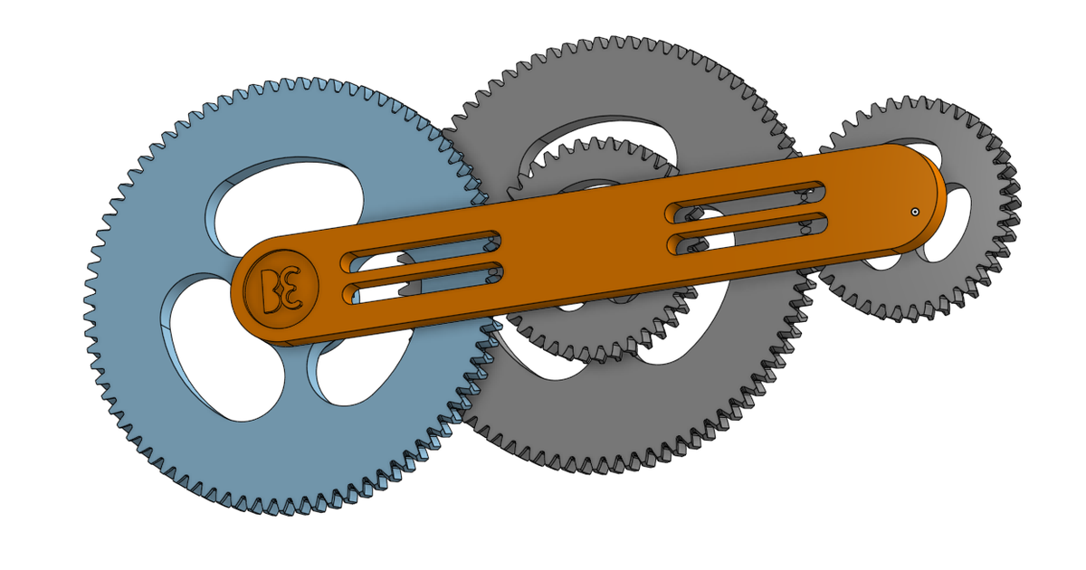1 4 Revolution Gearbox By Basic 3D Download Free STL Model 