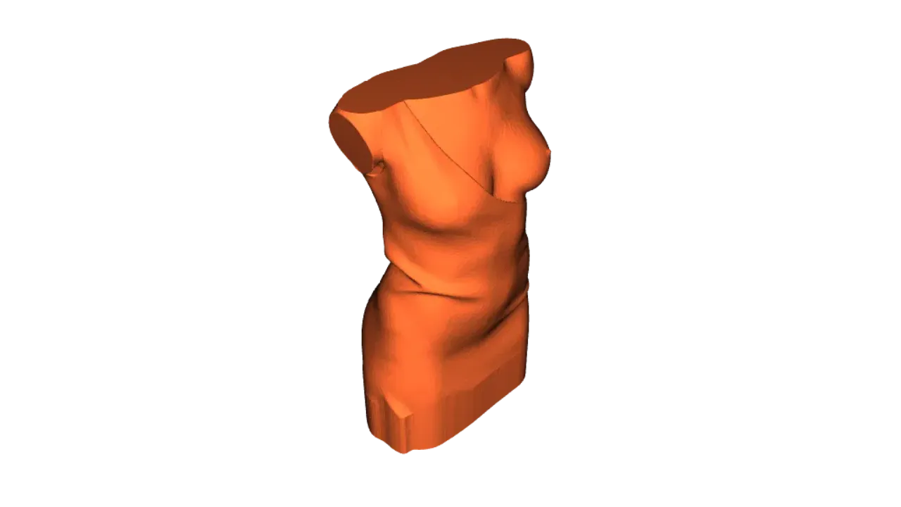 Female Torso With Gown by Johination | Download free STL model ...