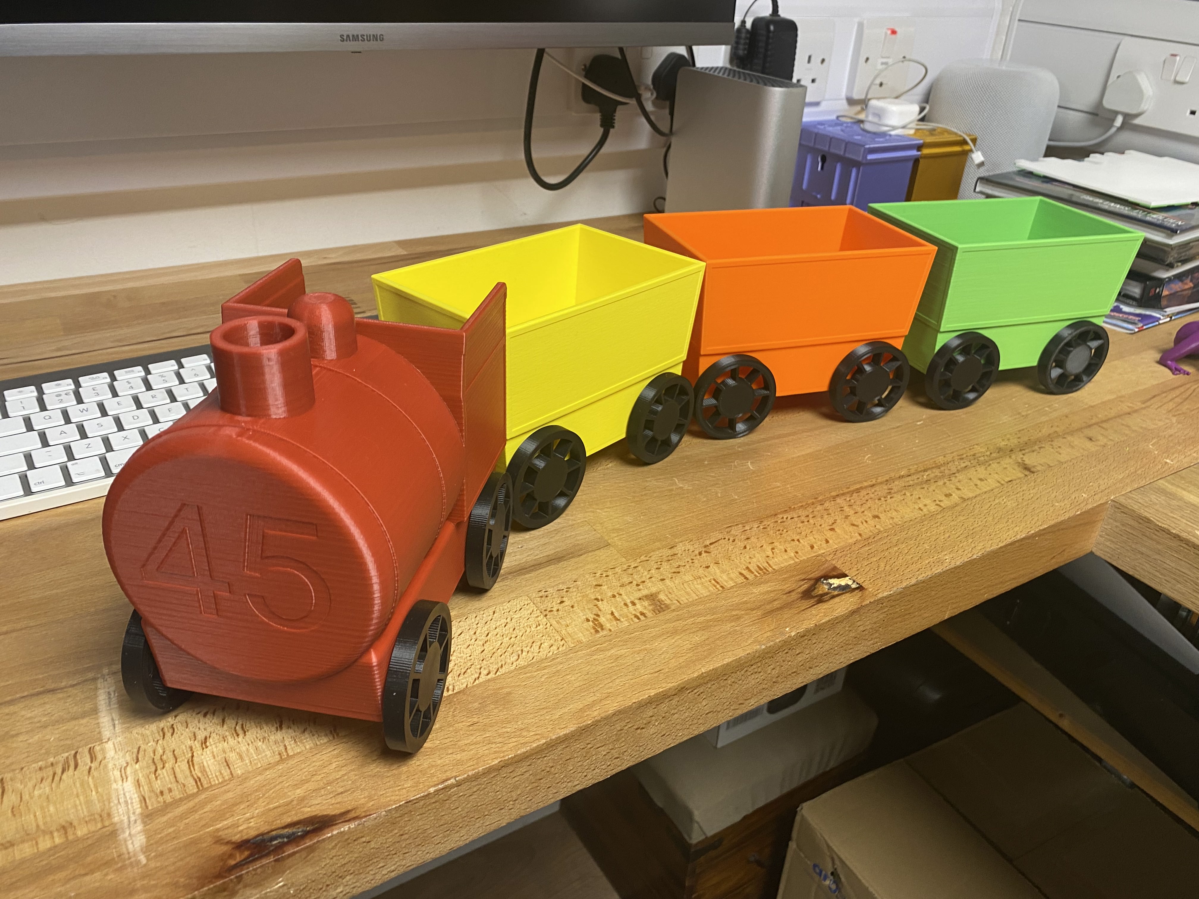 Toy Train By Batman3D | Download Free STL Model | Printables.com