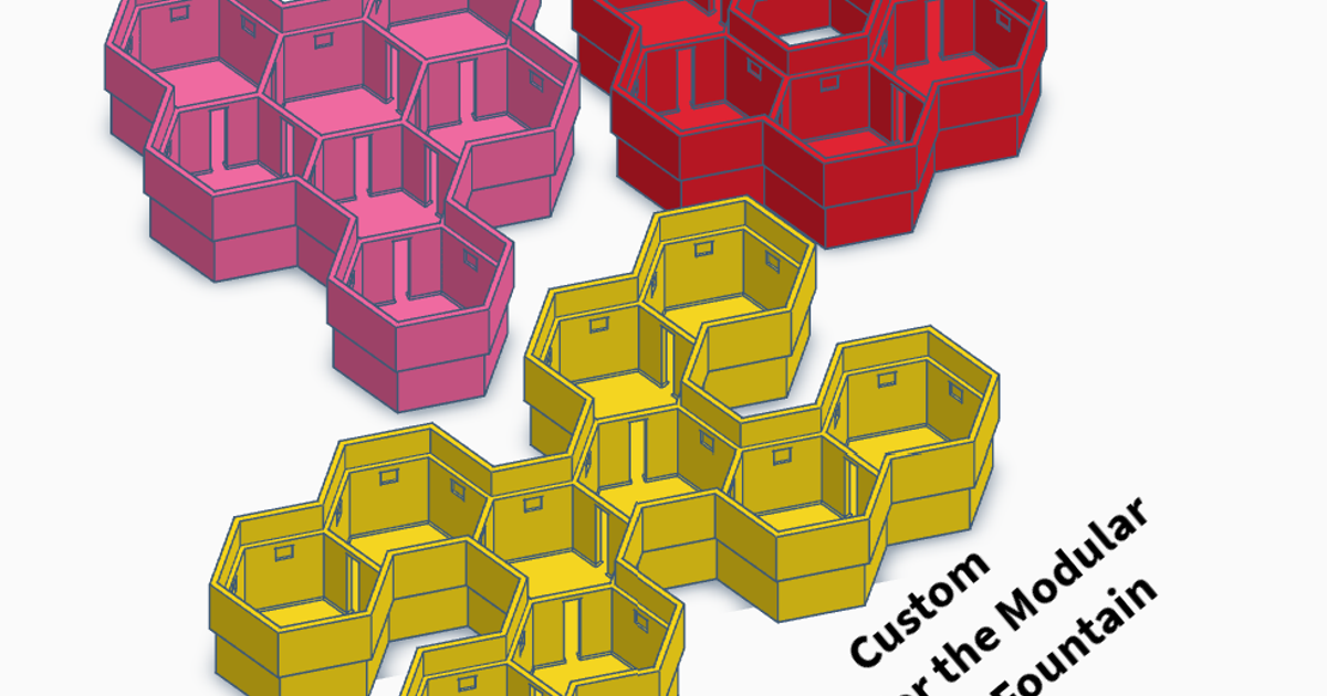 Custom Bases for Modular Desktop Fountain (Python Script) von TheoBr24 ...