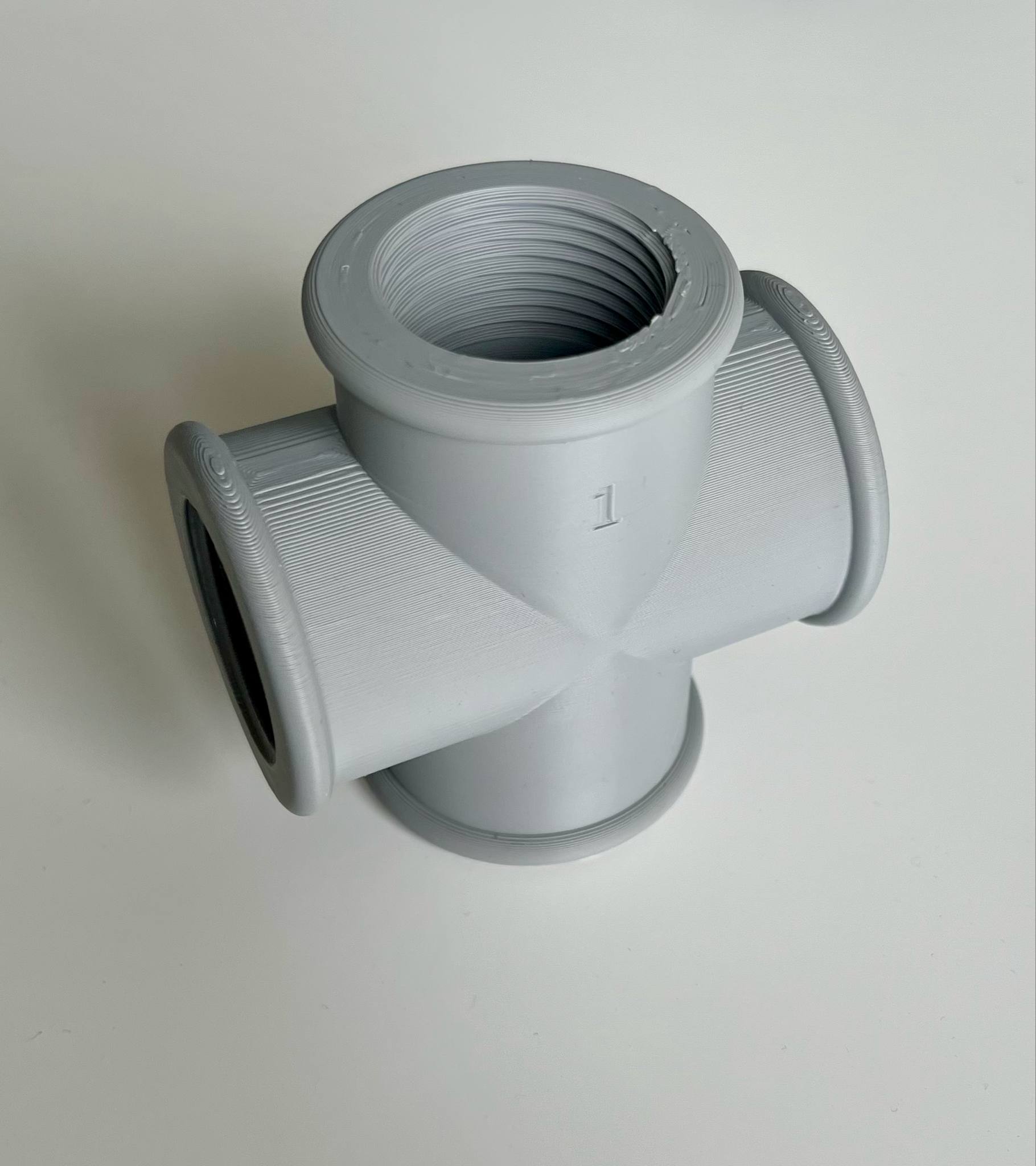 1" DN25 cross pipeconnection — miniatura 3