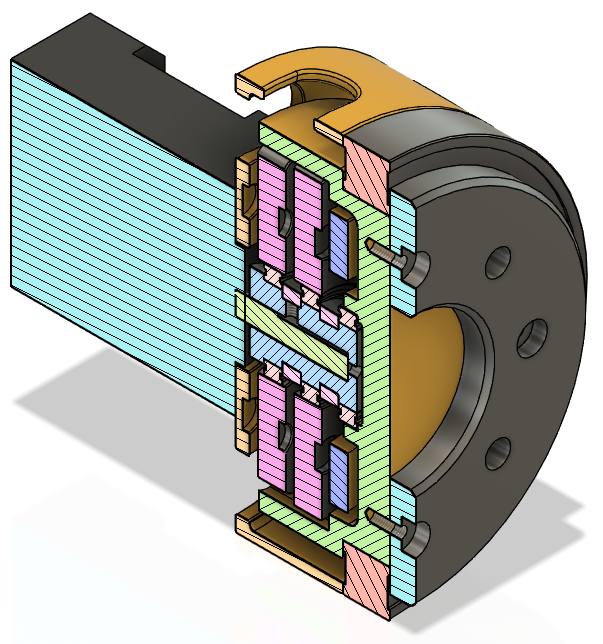 20:1 Two rotor cycloid gearbox for NEMA17