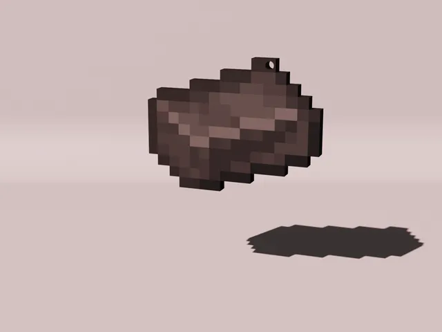 Minecraft Netherite Low Poly Voxel 3D Model Game Ready