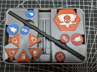 Warhammer Kill Team Token Holder Storage Box 