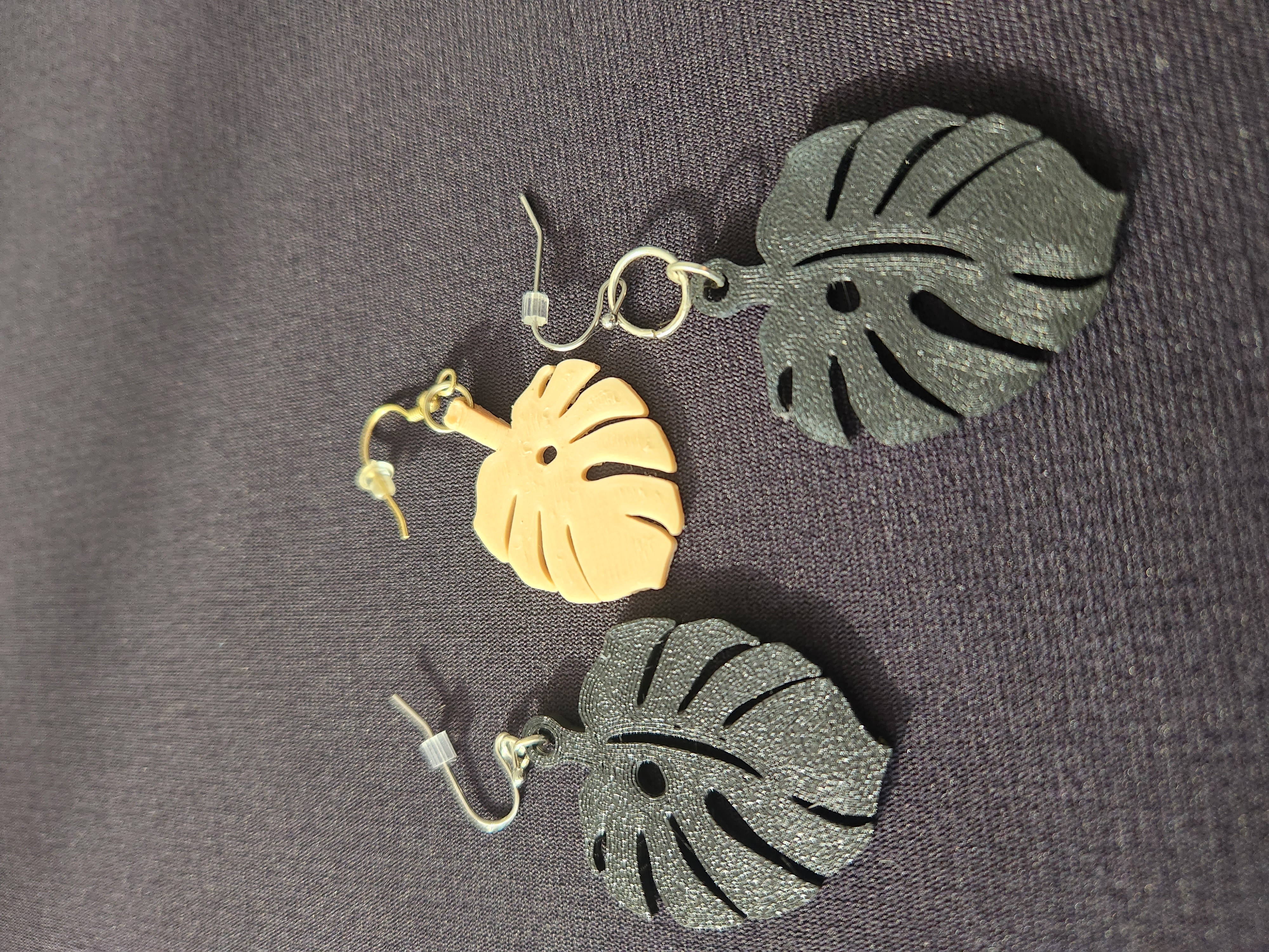 Monstera Leaf Earrings