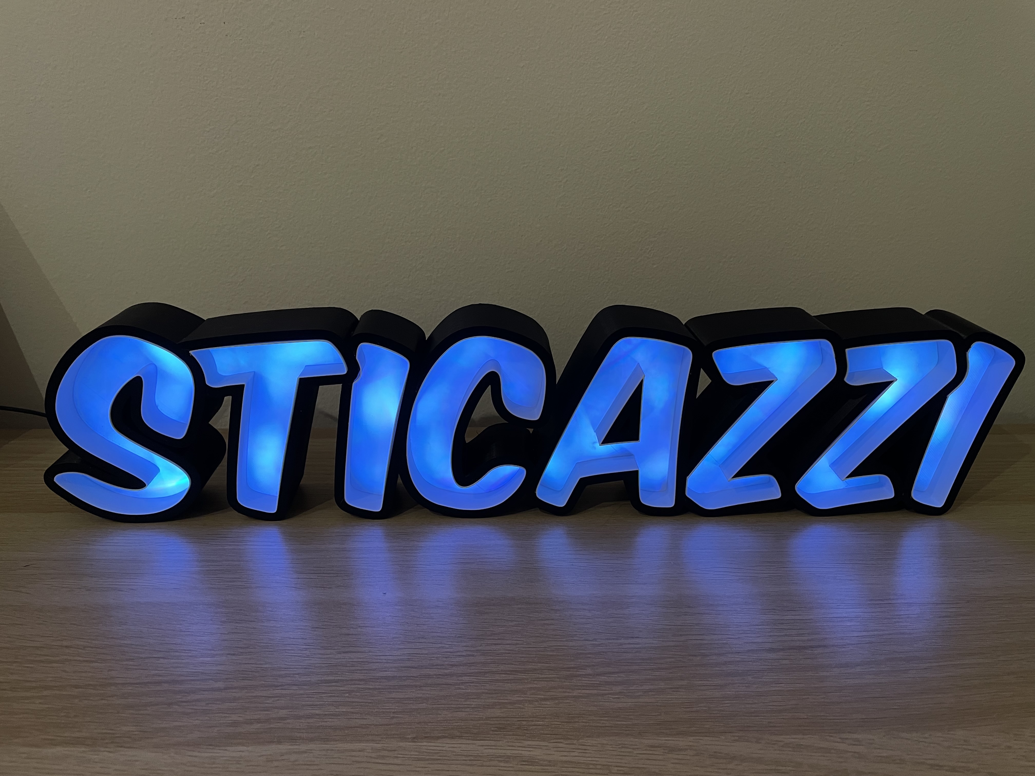 Arredo Luminoso "sticazzi"
