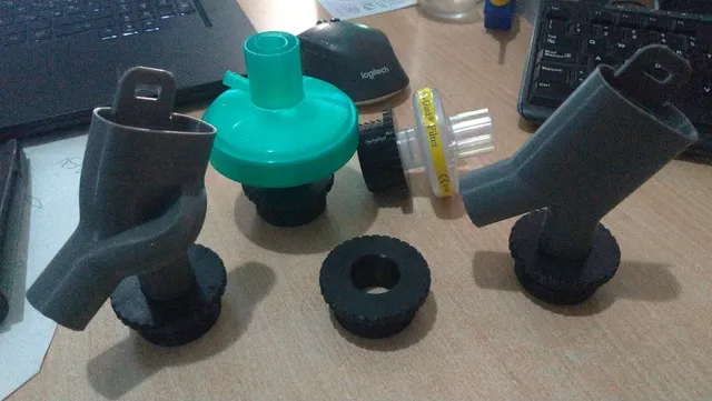 Adapter RD40 DIN - 22mm medical filter