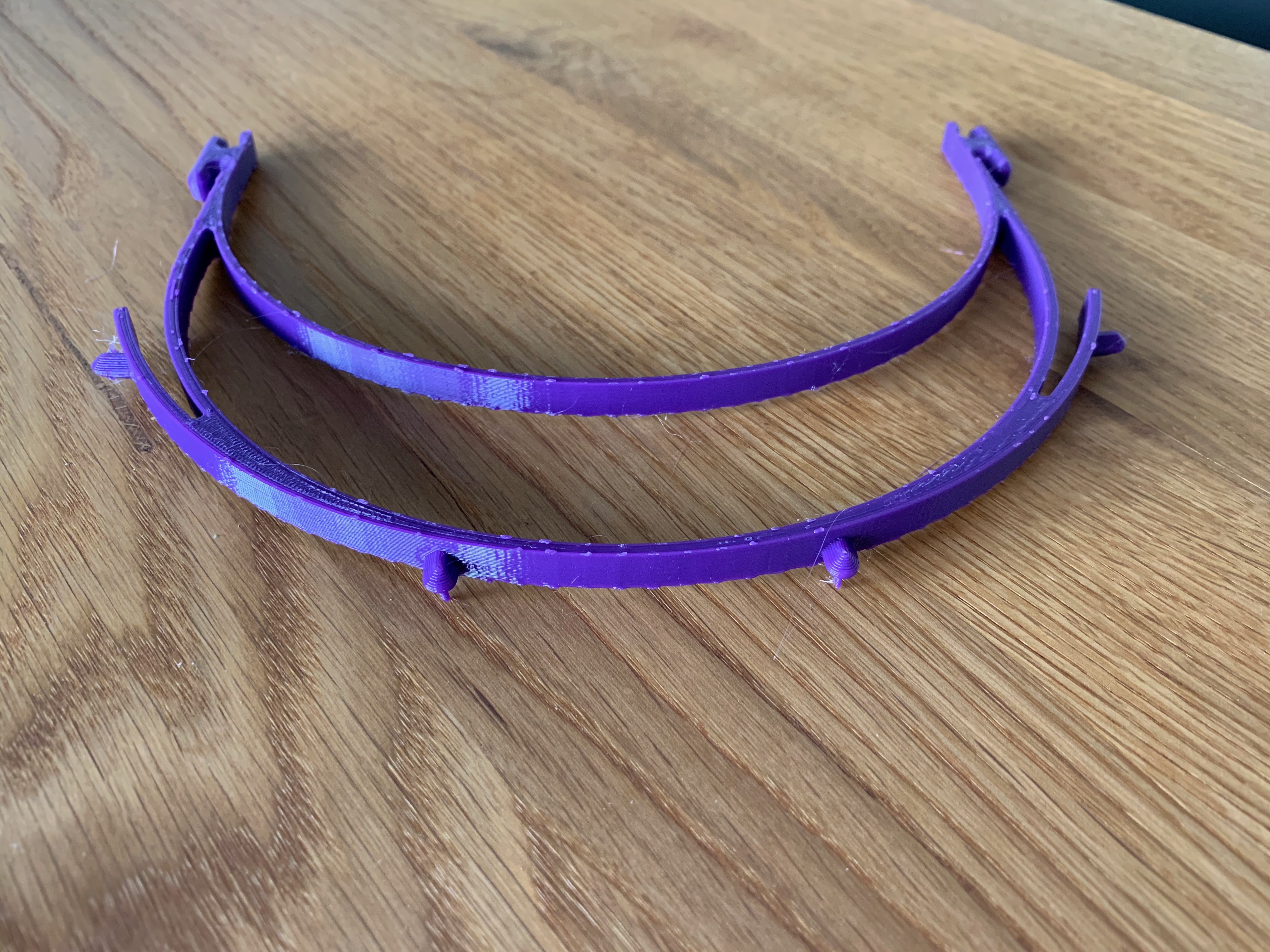 Slim Prusa Face Shield holder (EU, 10x stack)