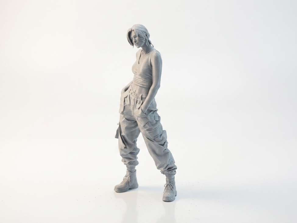 Cargo Pants Babe Female Figure 3D Printable