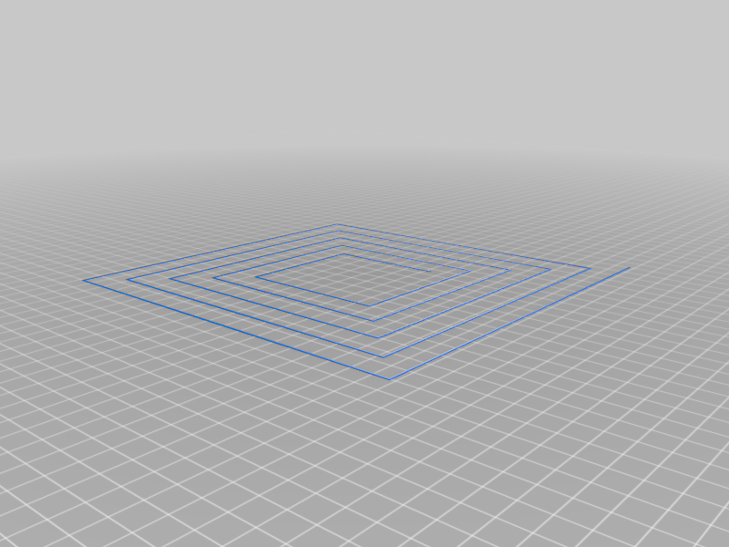 Bed Level  Z-Offset Tests Spiral Circle and Square 200mm 180mm 160mm