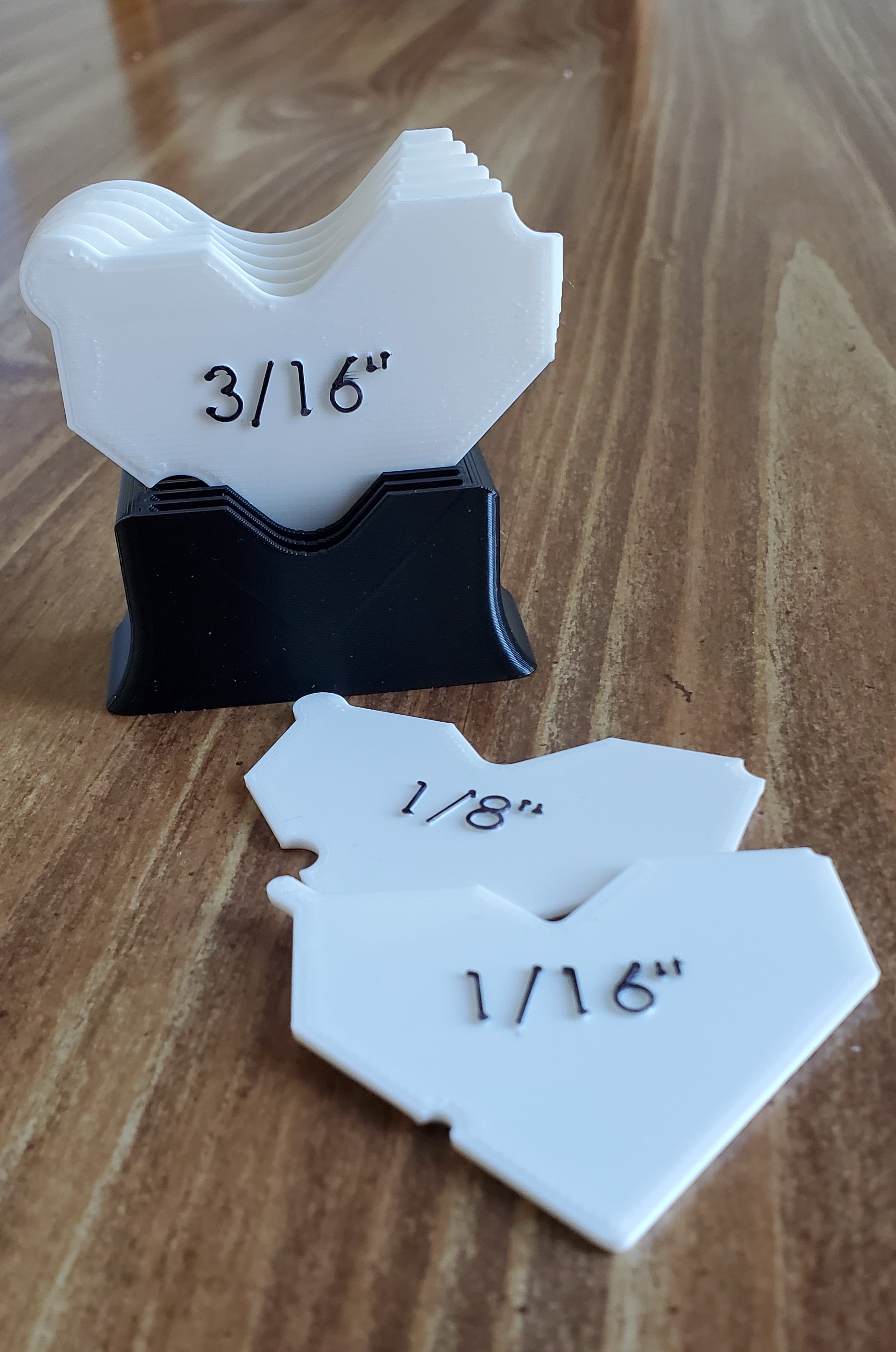 Inch Radius Gauges With Holder by ARGreg Download free STL model