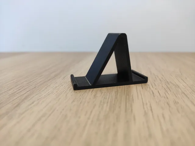 Minimalistic dual angle phone stand