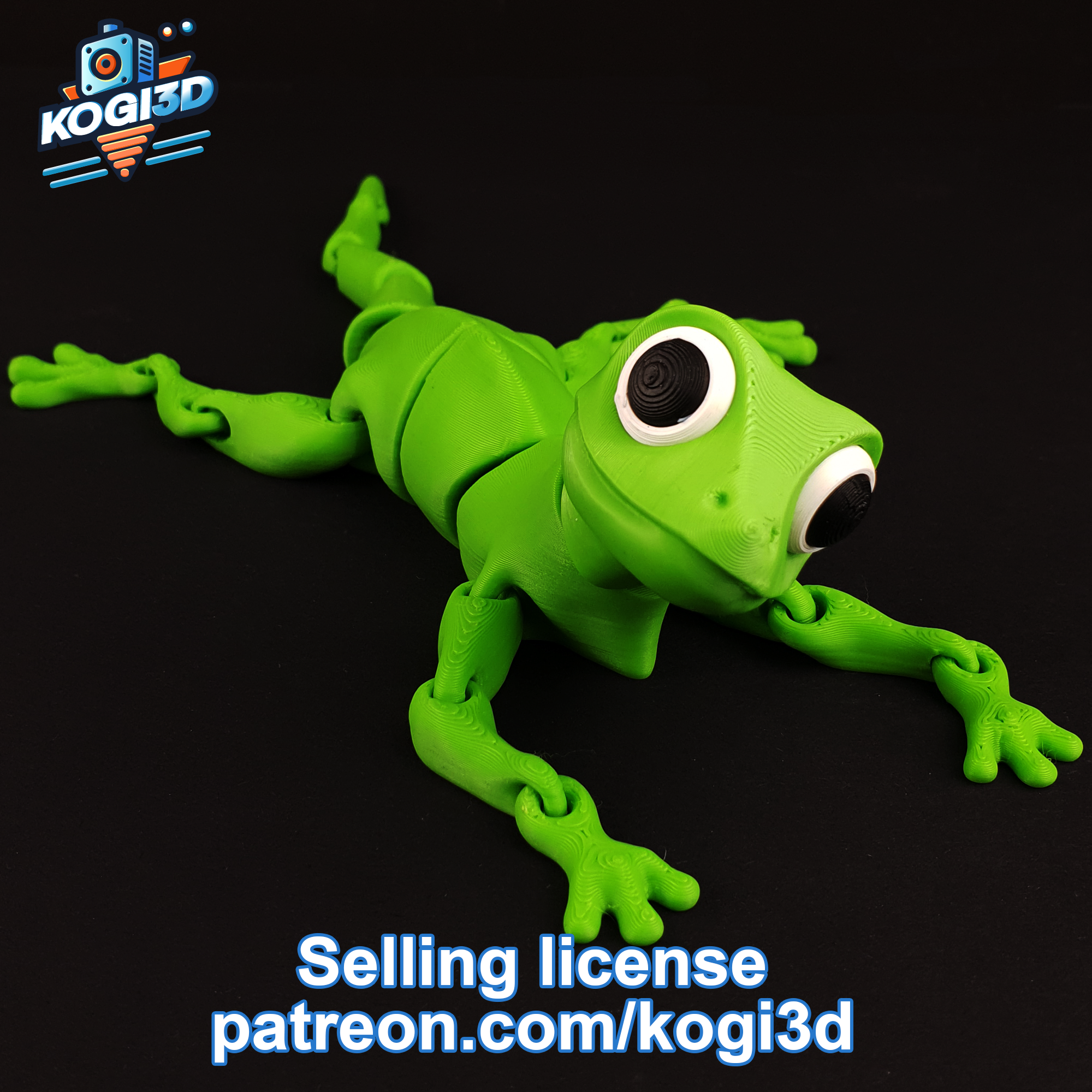 Miniatura 14 do modelo 3D Articulated Flexi Lizard Model