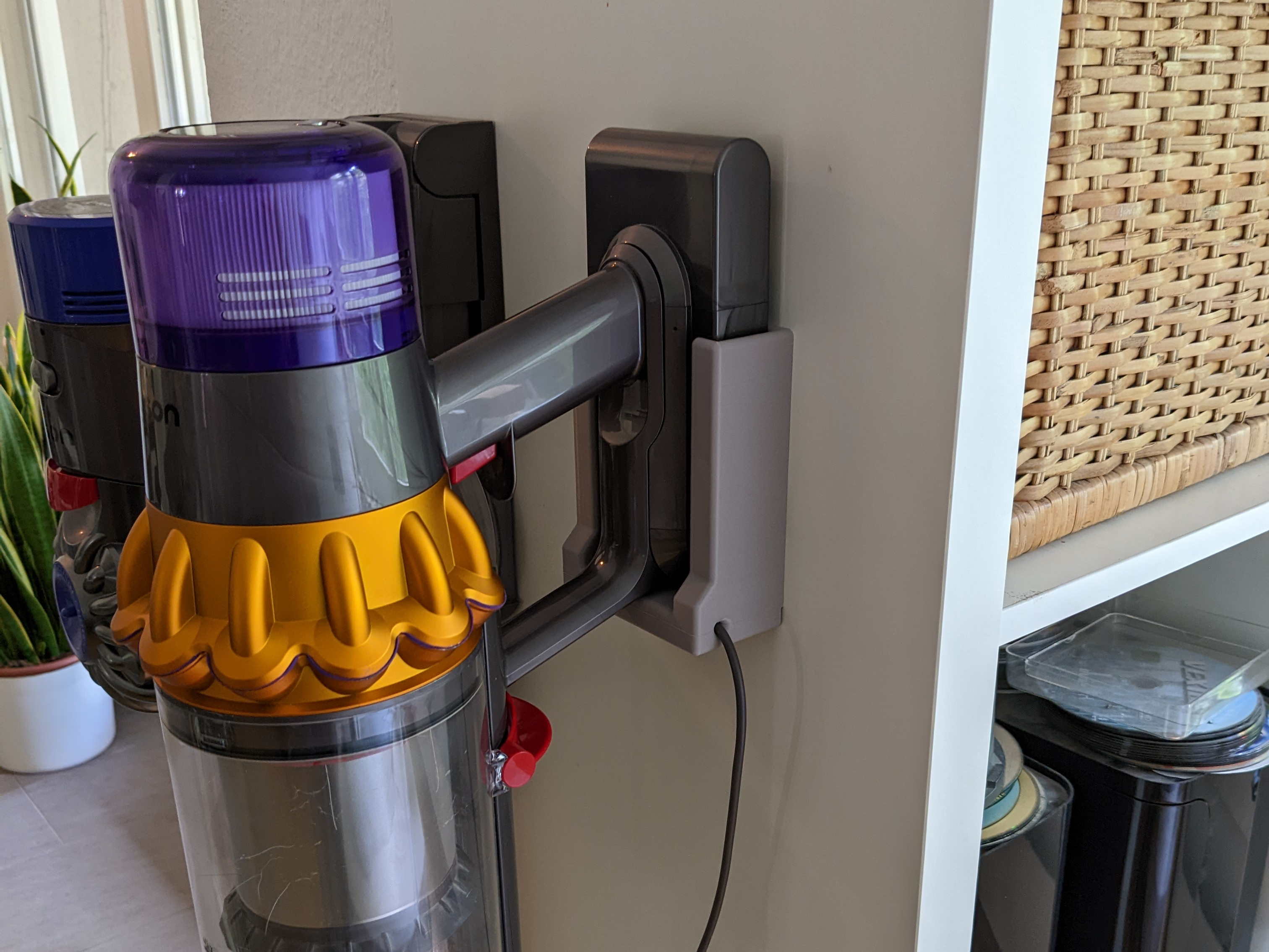 Dyson V15 charging wall dock