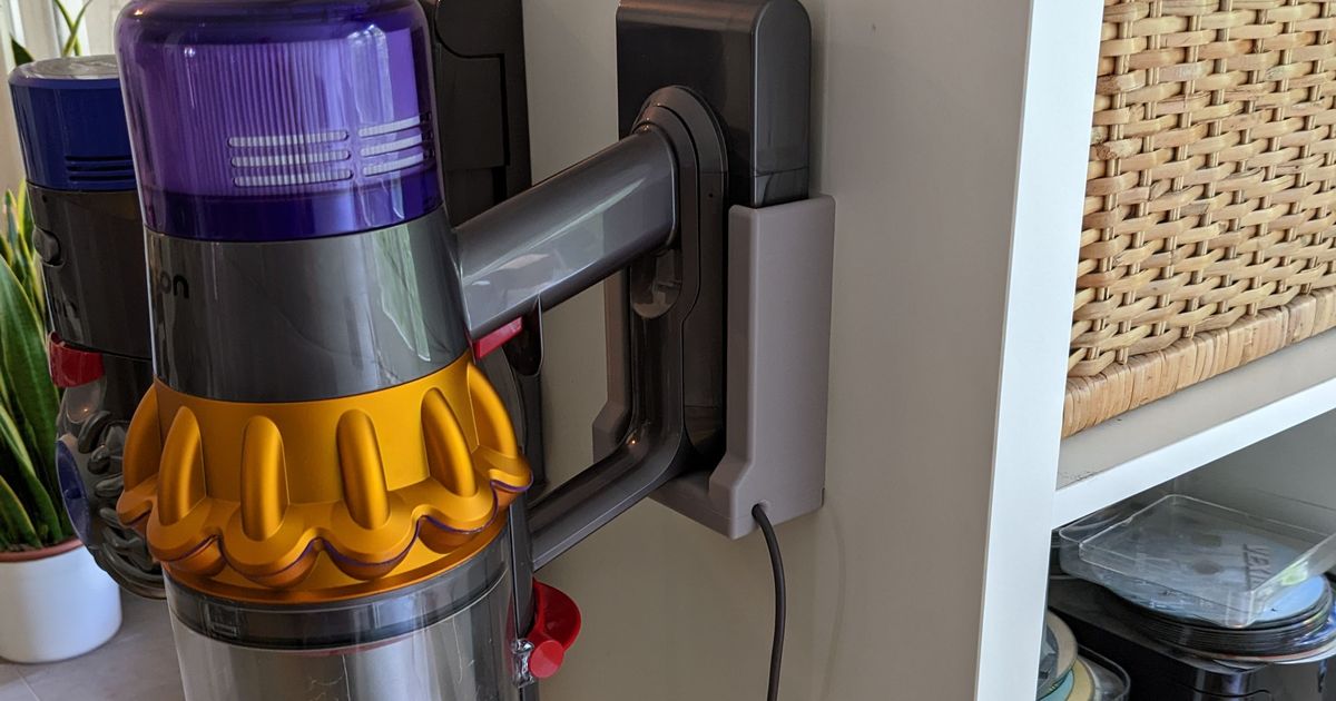 Dyson V15 charging wall dock by pyalot Download free STL model
