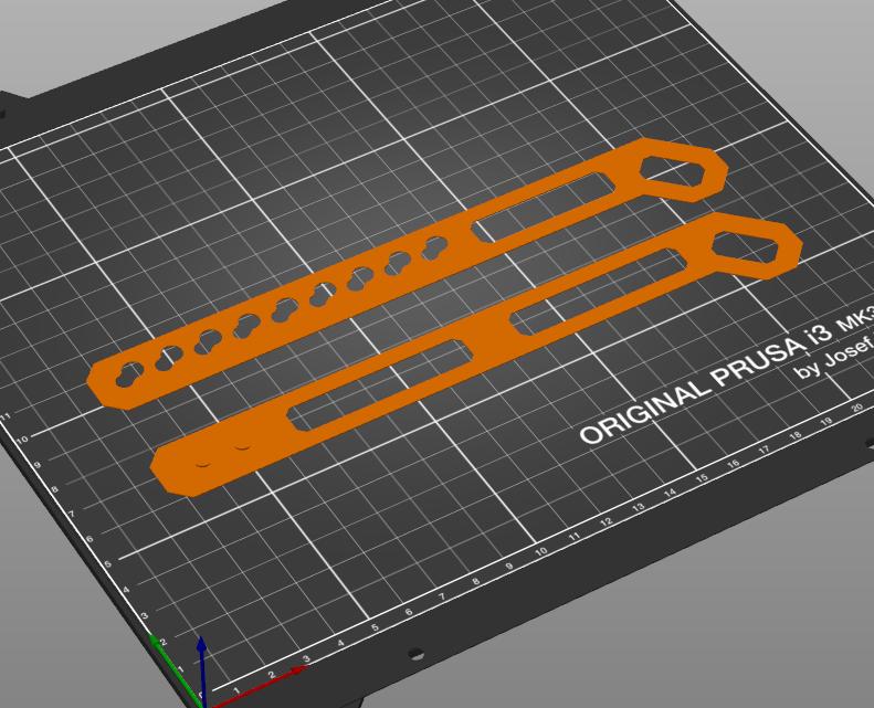 Flexible strap (printable) - Prusa Face Shield - remix