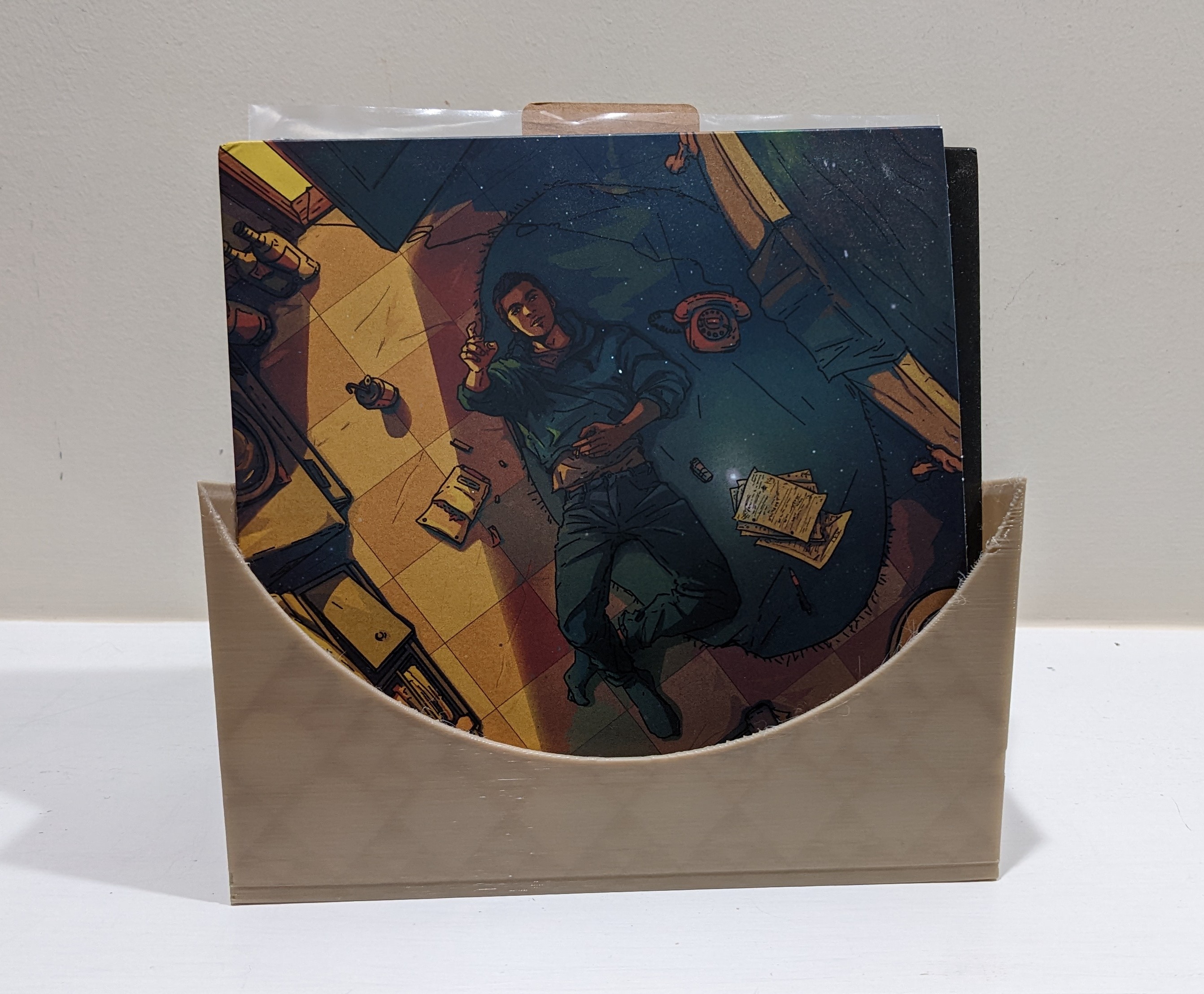 7 inch vinyl record / 45s / 45 RPM EP vertical open storage box by