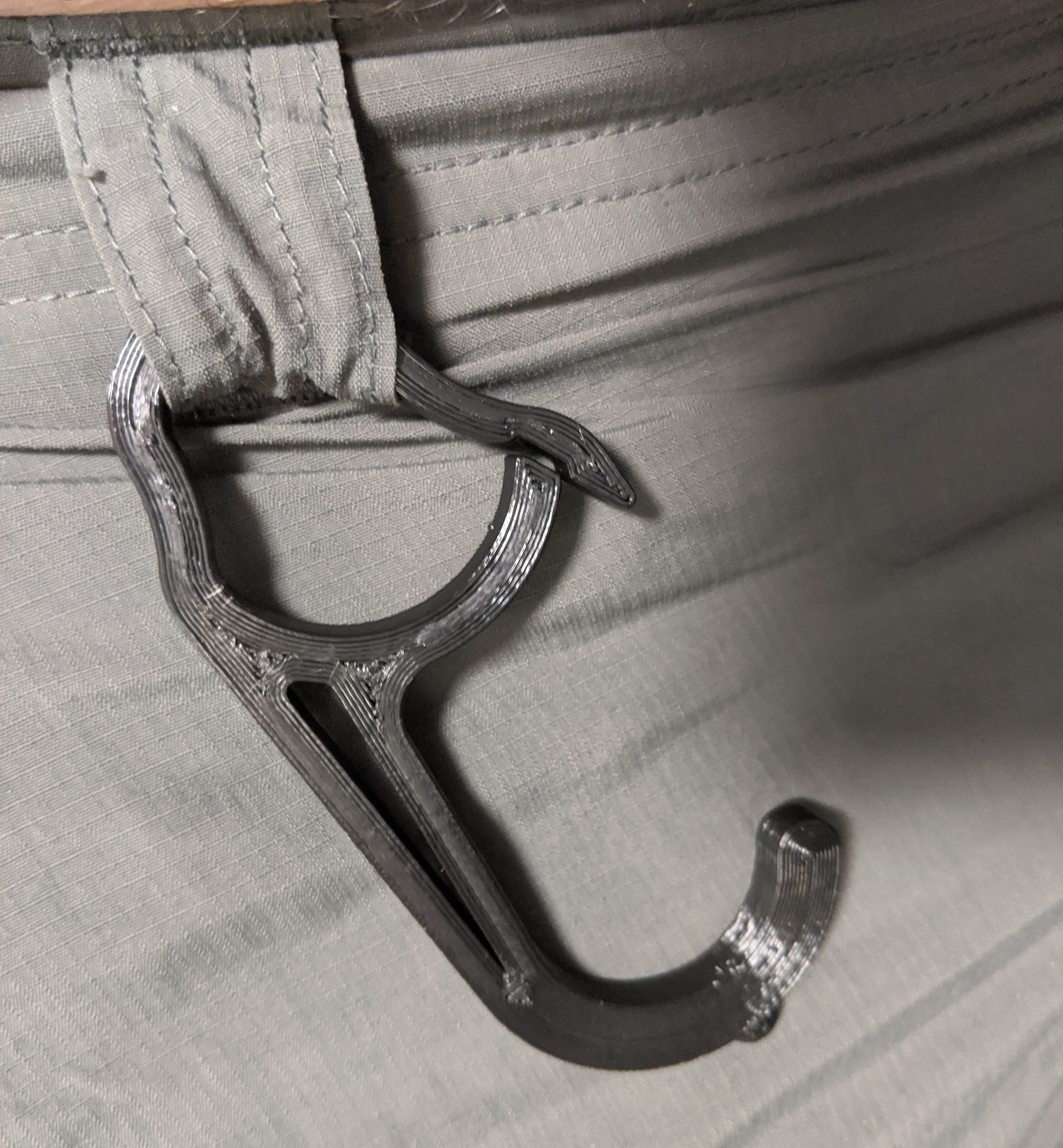 Door opener hook with belt clip