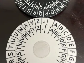 Cipher disk for sending secret codes by Gard7 Download free STL model Cipher disk for sending secret codes by Gard7 Download free STL model