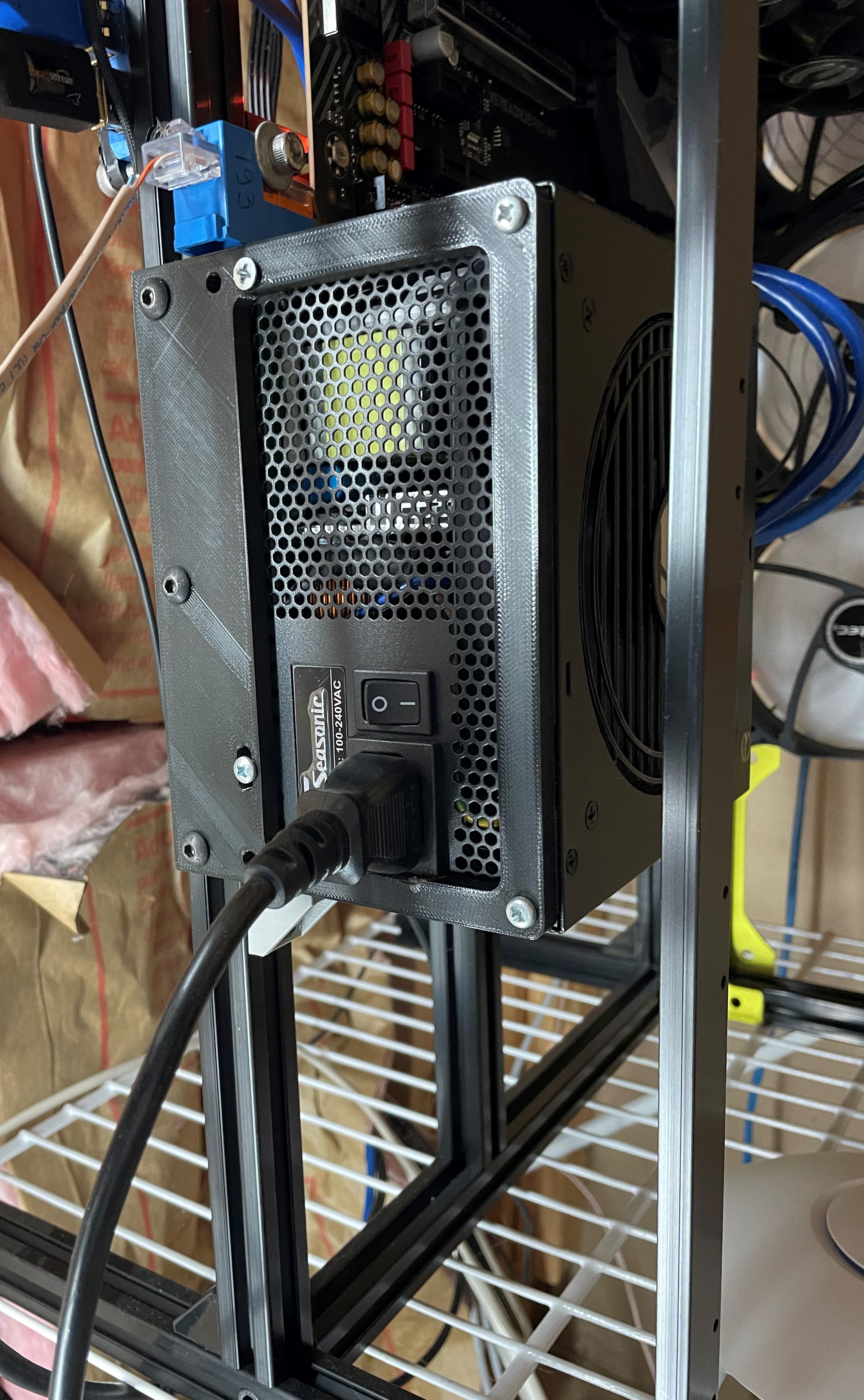 PC Power supply mount