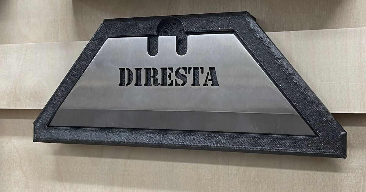 Jimmy Diresta Razor Blade Holder by 3DDIY | Download free STL model