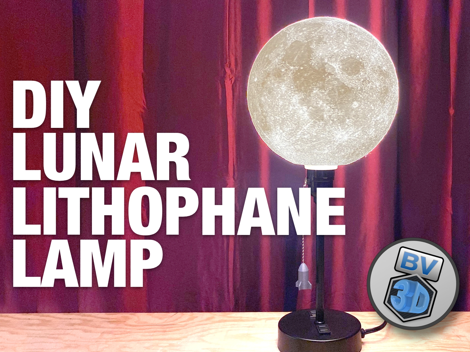 Lunar Lithophane Lamp - A Table Lamp to provide ...atmosphere?