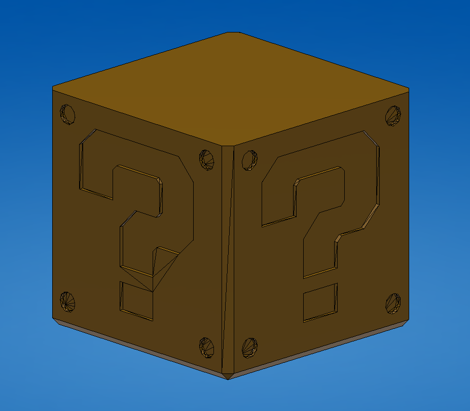 Mario Question Mark Vase (Vase Mode)