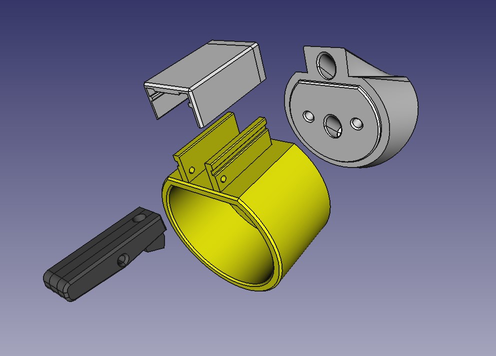 Wall mount type2 Holder for EV plug type 2 by Thomas Croonen Download free STL model