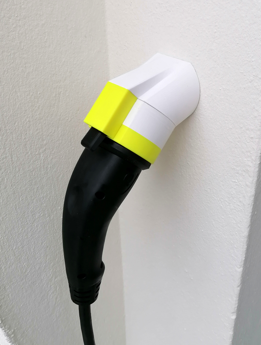 Wall holder for EV plug Type 2 female