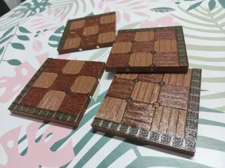 Quarto board game pieces and board by rhynes