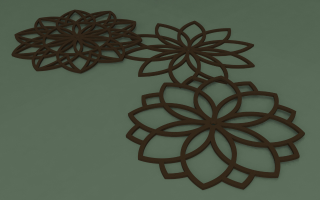 Lotus flower mandalas