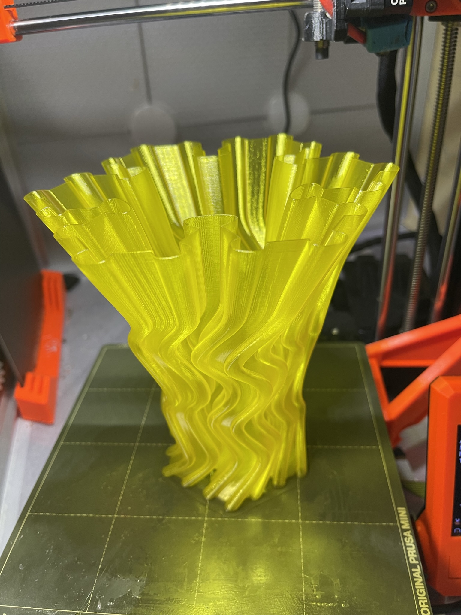 Vase in clear PLA