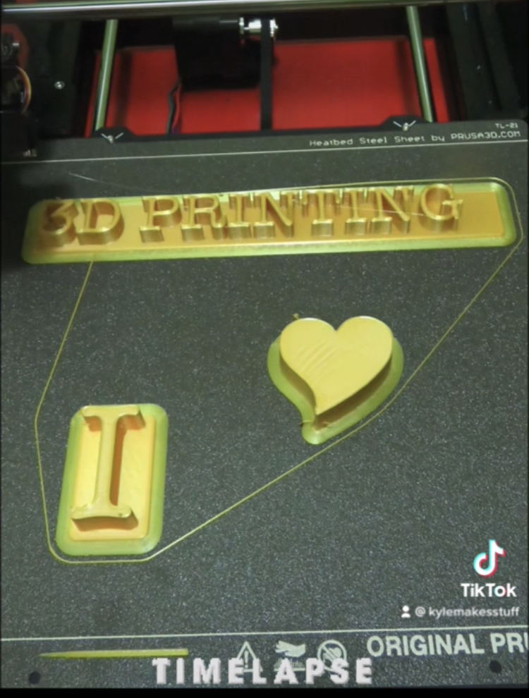 I love 3D Printing sequential print timelapse