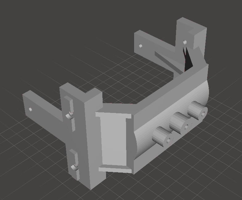 Adapter to use a USA Trains motor block on an Aristo-Craft locomotive (4 axle)