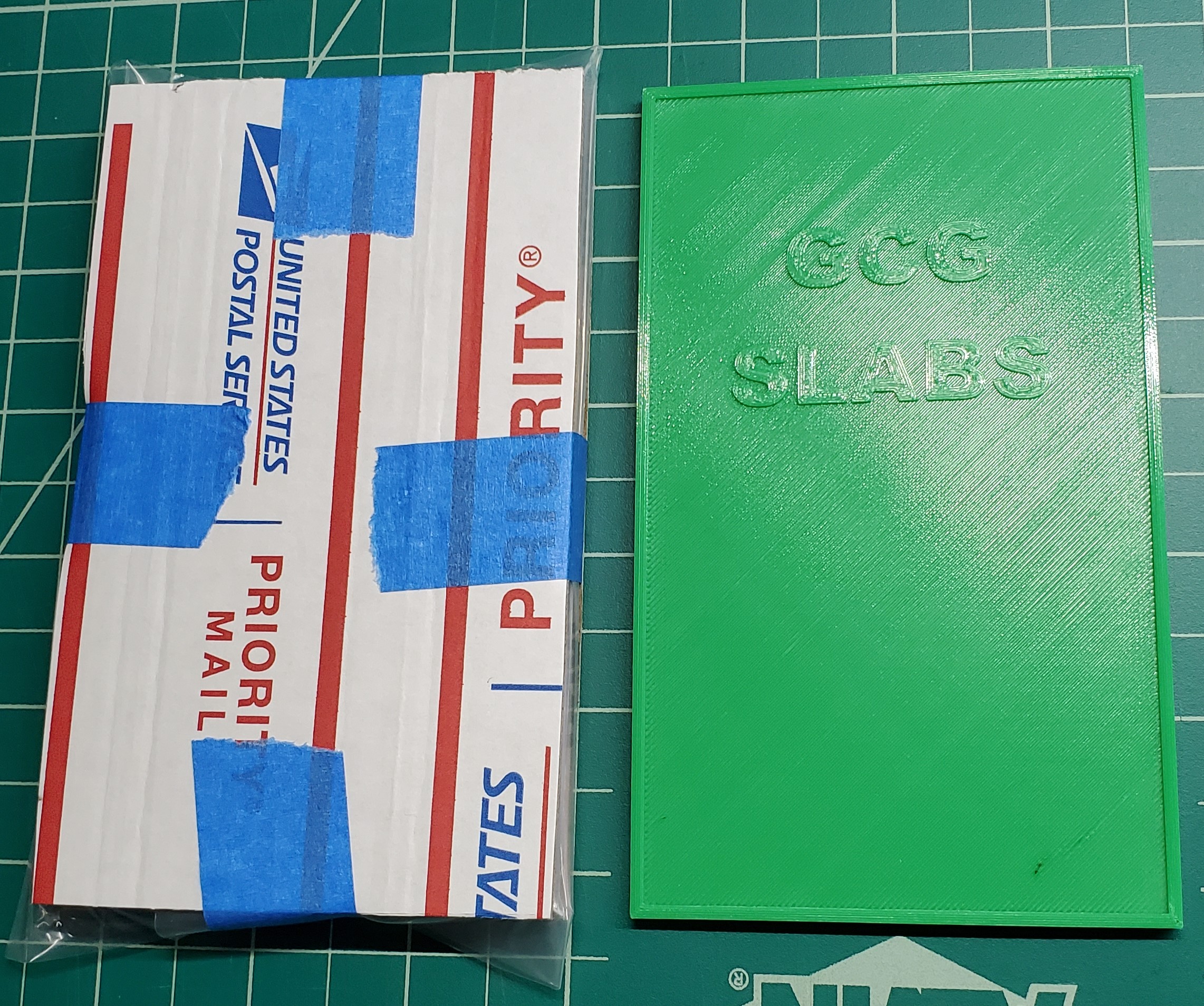 CGC Graded Card Slab Cardboard Cutting Template by Greymanx Download