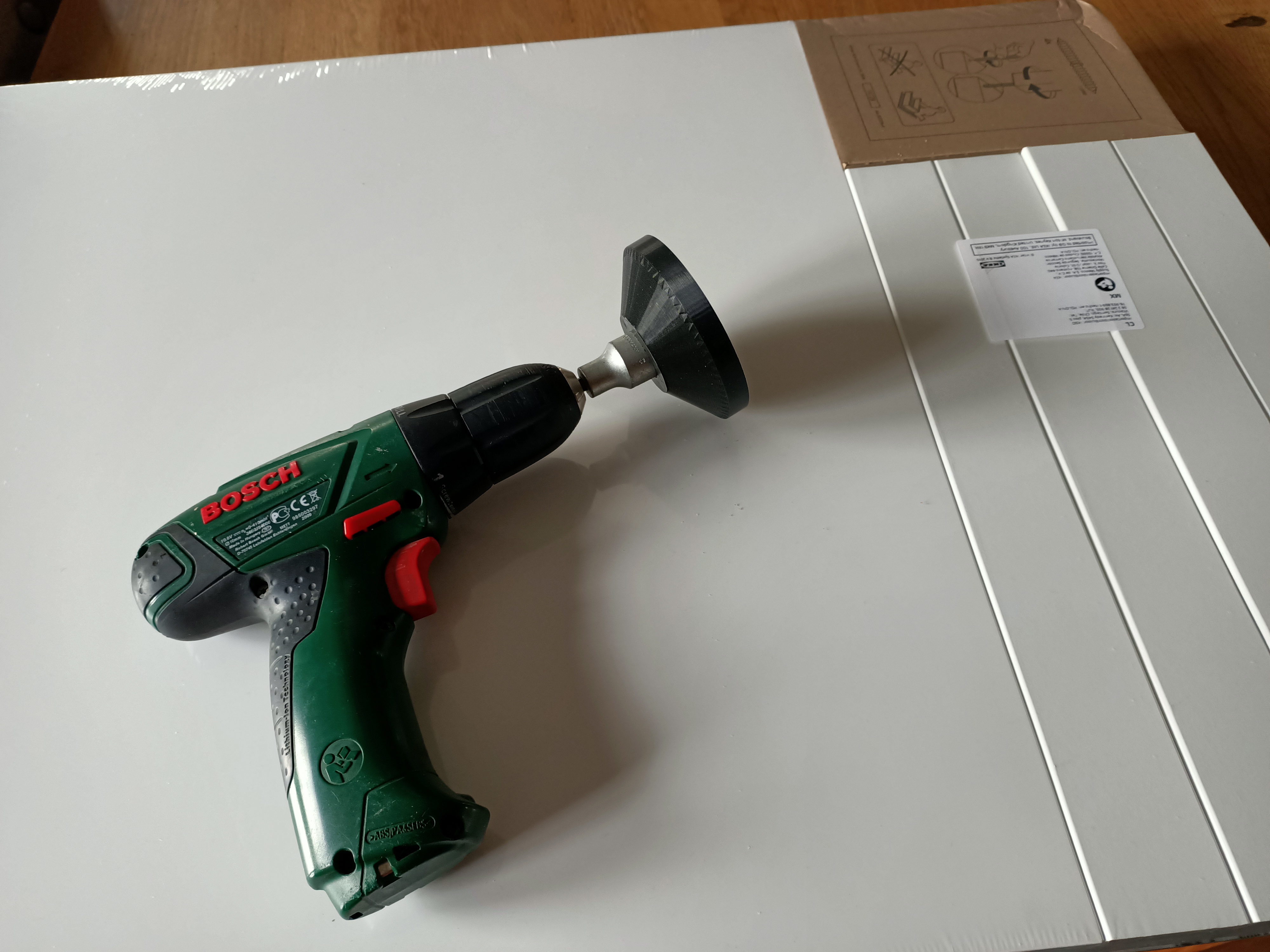 Ikea lack table leg drill socket