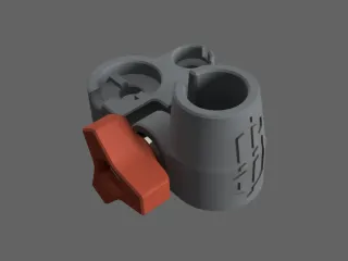 Dremel drill press to heat set insert adapter by tmorris9