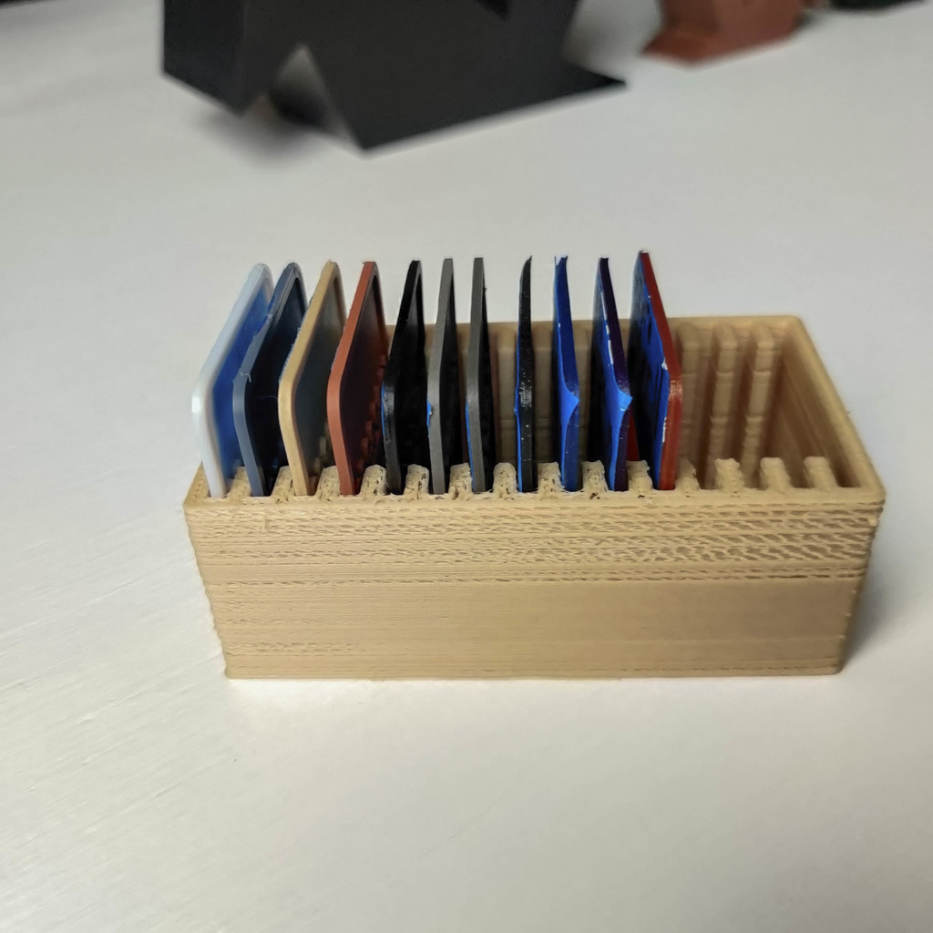 Square Filament Sample Holder by Delicious Designs Download free STL